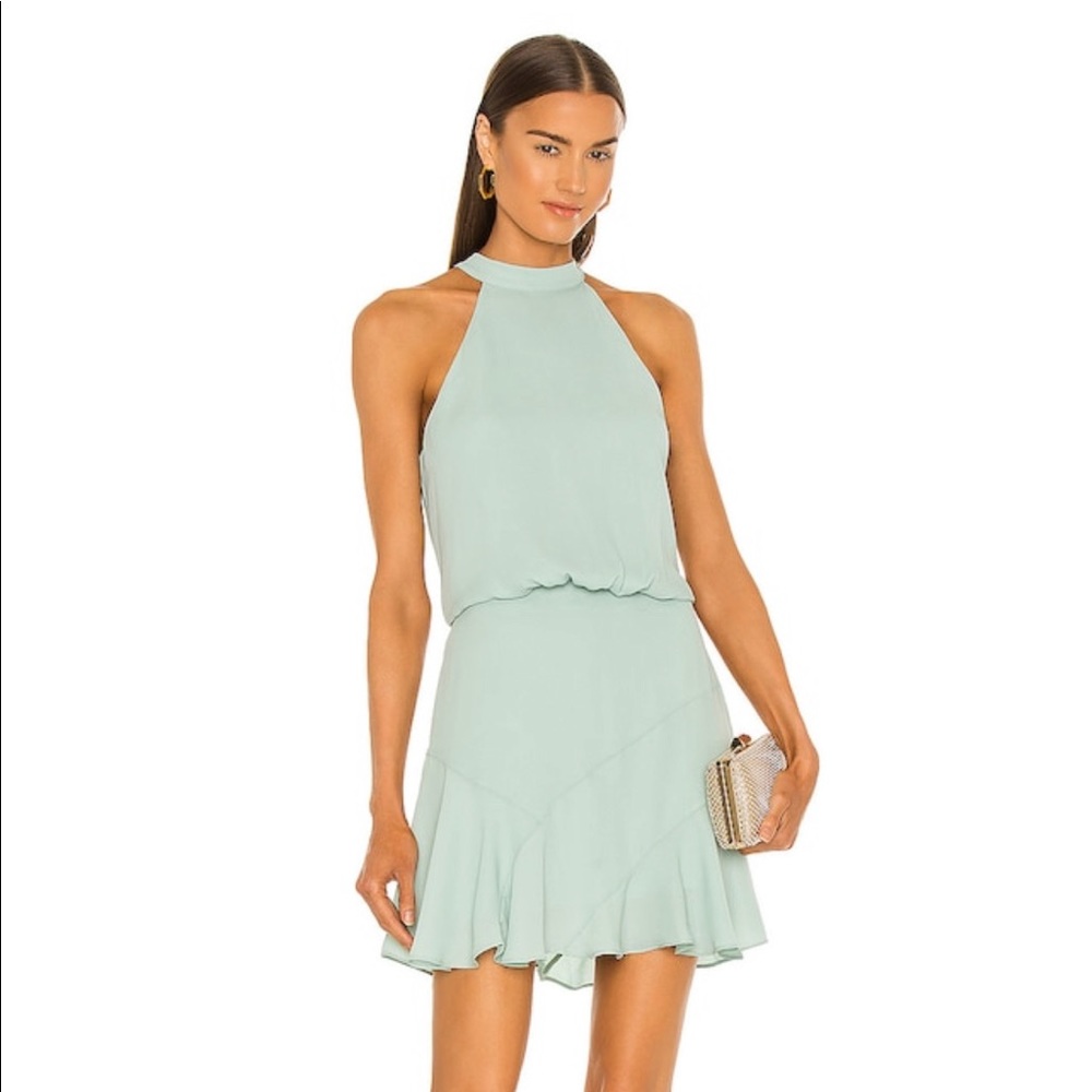Small Revolve Krisa Dress in beachglass color